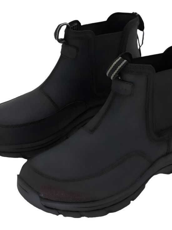 Clarks Mens Collection Walpath Easy Waterproof Leather Boots Black Size 7.5M main image 5